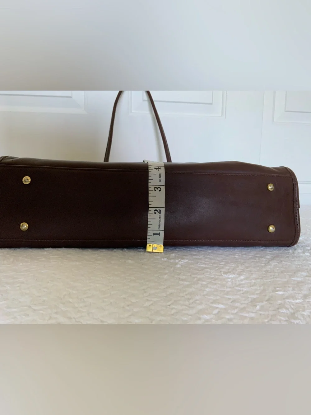 Coach Vintage Large Brown Leather Tote Briefcase Bag